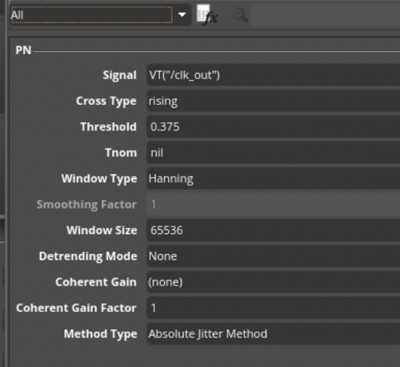 PN Calculator in ADE-XL